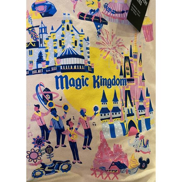 2024 Walt Disney World Magic Kingdom Bag Canvas Tote Starbucks Discovery Series - Picture 2 of 2